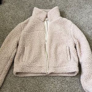 L.A hearts cream puffy jacket